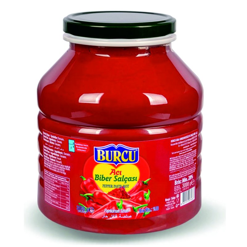 BURCU BİBER SALÇASI ACI EV TİPİ 3200GR