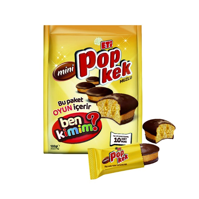 ETİ POPKEK MİNİ 180 GR  MUZLU