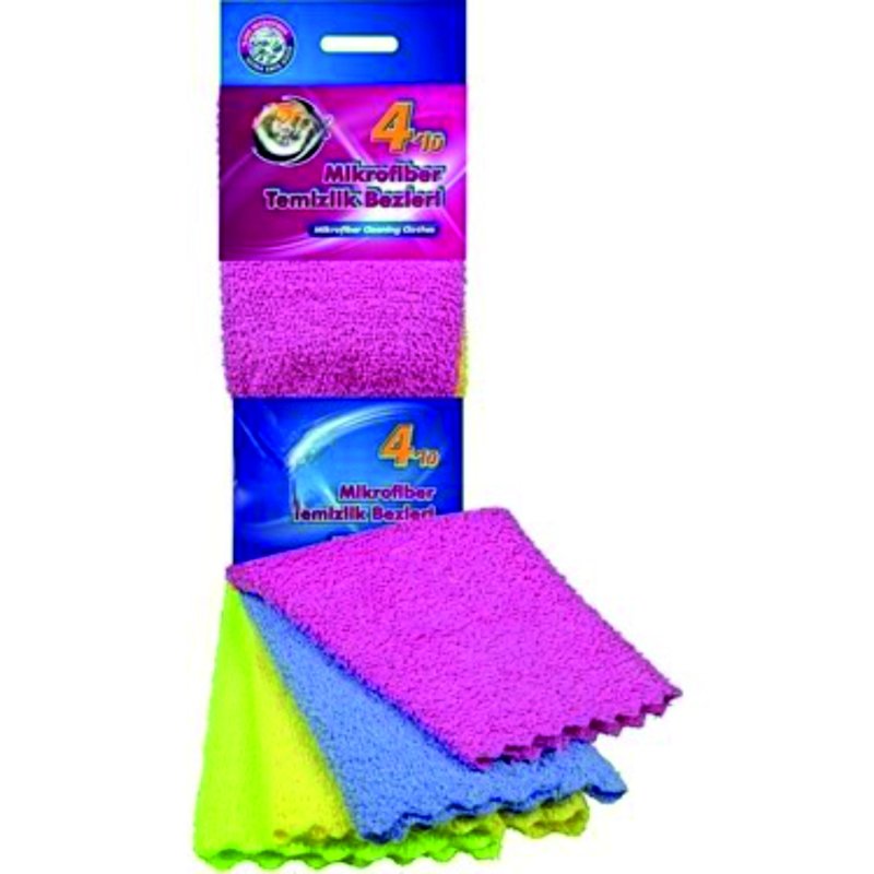 MİKROFİBER BEZ 4 LÜ 30X40 EVİMA