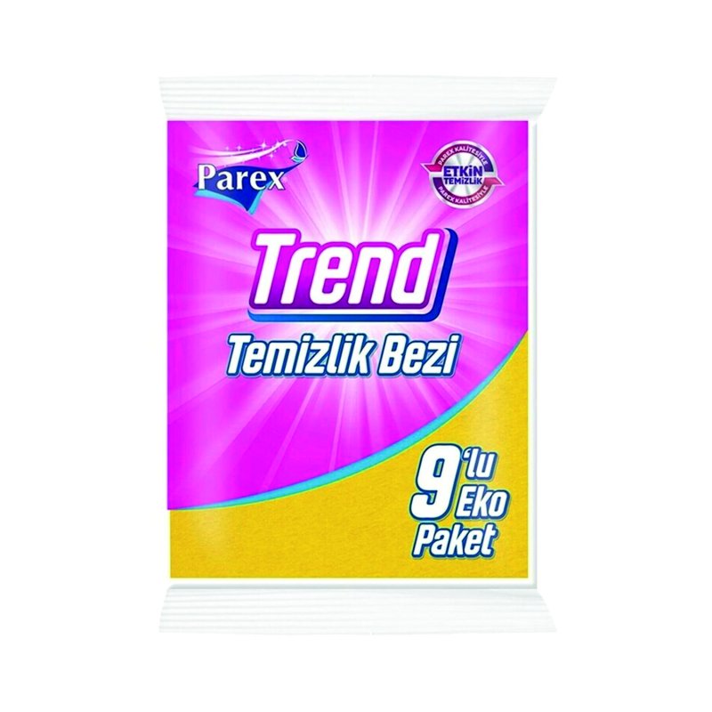 Parex Trend Sarı Temizlik Bezi 9lu