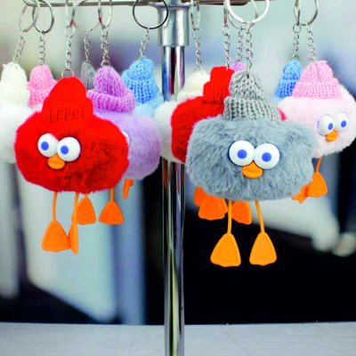 PELUŞ BERELİ MASKOT ANAHTARLIK