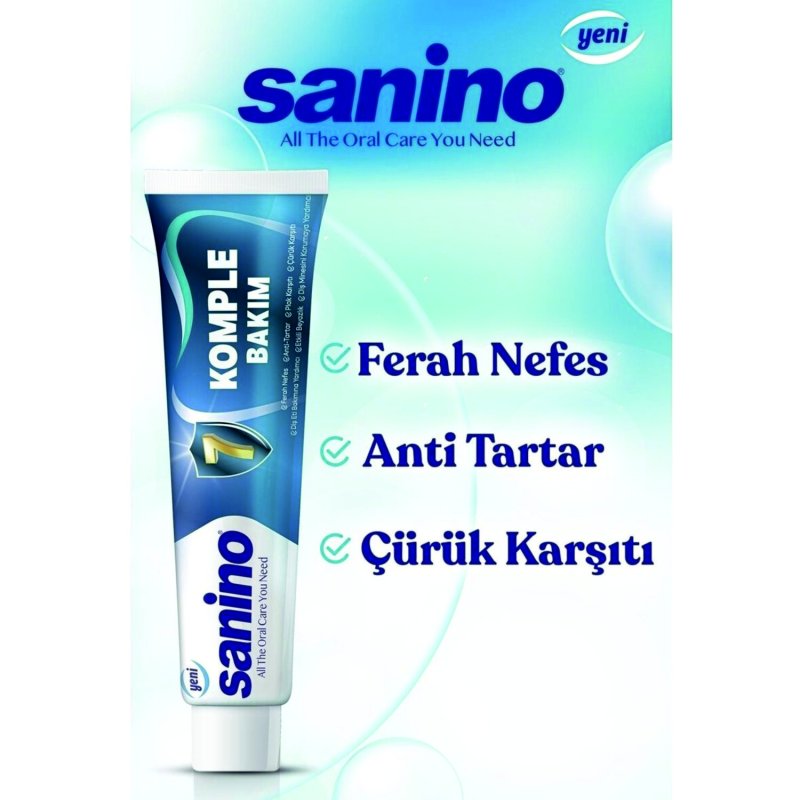 SANİNO DİŞ MACUNU KURU WHİTE 75ML