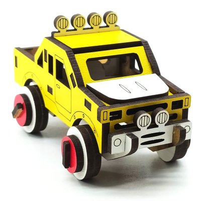 Vavsan Mini Pickup Ahşap Oyuncak Araba