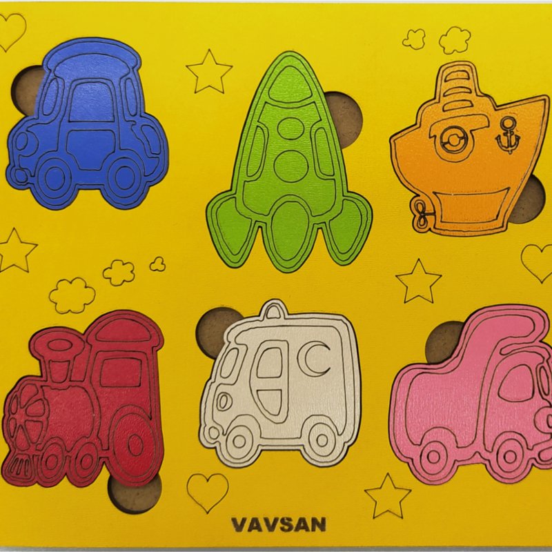 Vavsan Taşıt Araç Puzzle Oyuncak