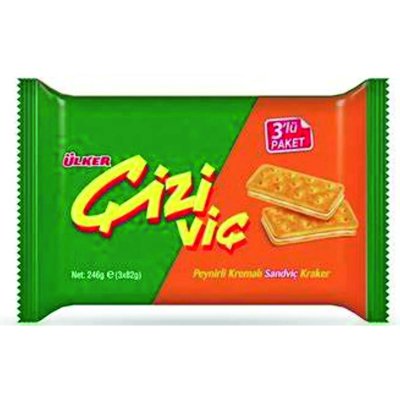 ÜLKER ÇİZİVİÇ PEYNİRLİ SAND. KRAKER 3 LÜ X 82 GR